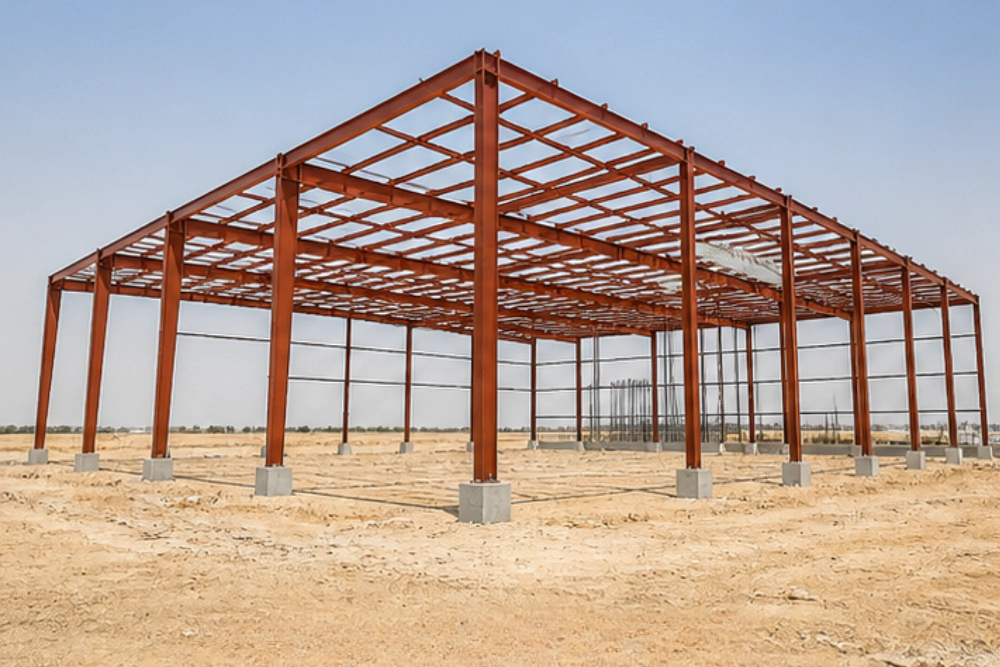 Steel structure fabrication